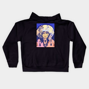 Hurdy-gurdy Girl with Beetles Kids Hoodie